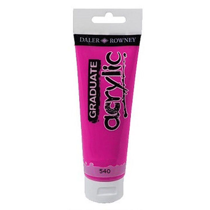 Akrilfesték Daler-Rowney GRADUATE 120 ml – 540 Primary red