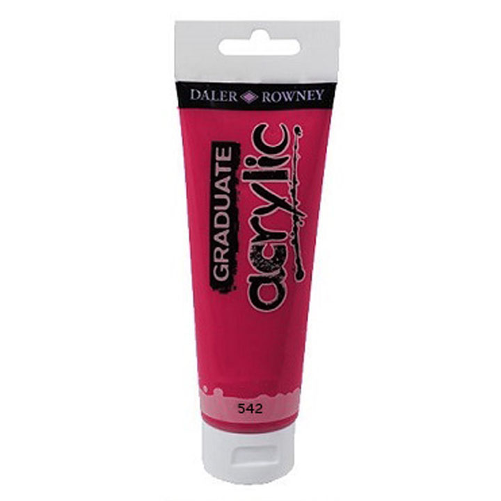 Akrilfesték Daler-Rowney GRADUATE 120 ml – 542 Crimson