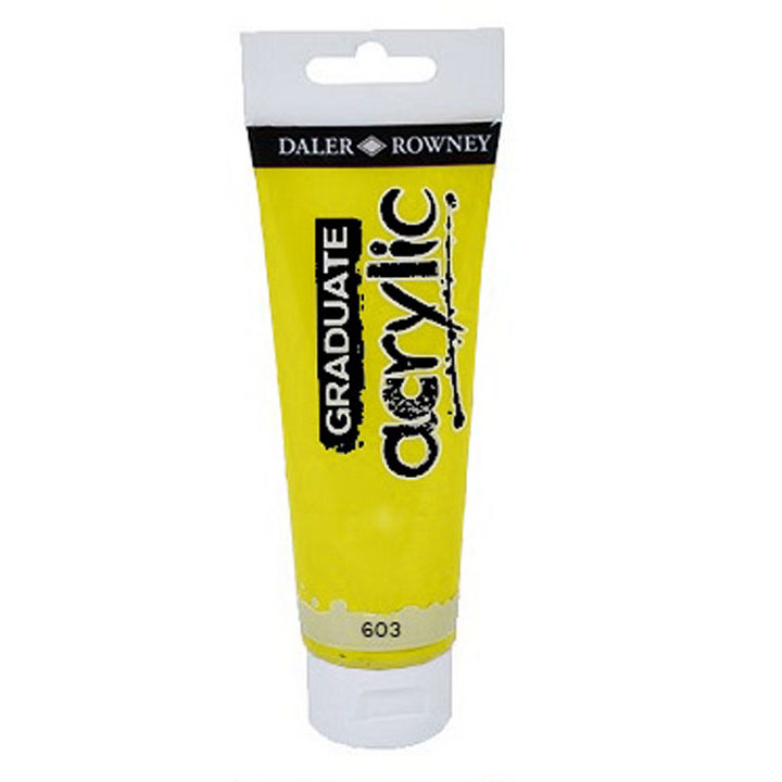 Akrilfesték Daler-Rowney GRADUATE 120 ml – 603 Primary yellow