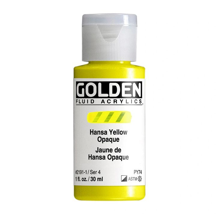 GOLDEN folyékony akrilfesték 118 ml – 2191 hansa sárga átlátszatlan