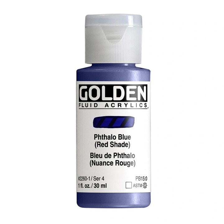 GOLDEN folyékony akrilfesték 118 ml – 2260 ftalókék (vörös árnyalat)