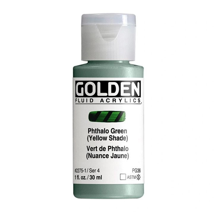GOLDEN folyékony akrilfesték 118 ml – 2275 ftalazöld (sárga árnyalat)