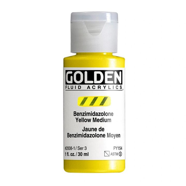 GOLDEN folyékony akrilfesték 30 ml – 2008 bizmut-vanadát sárga