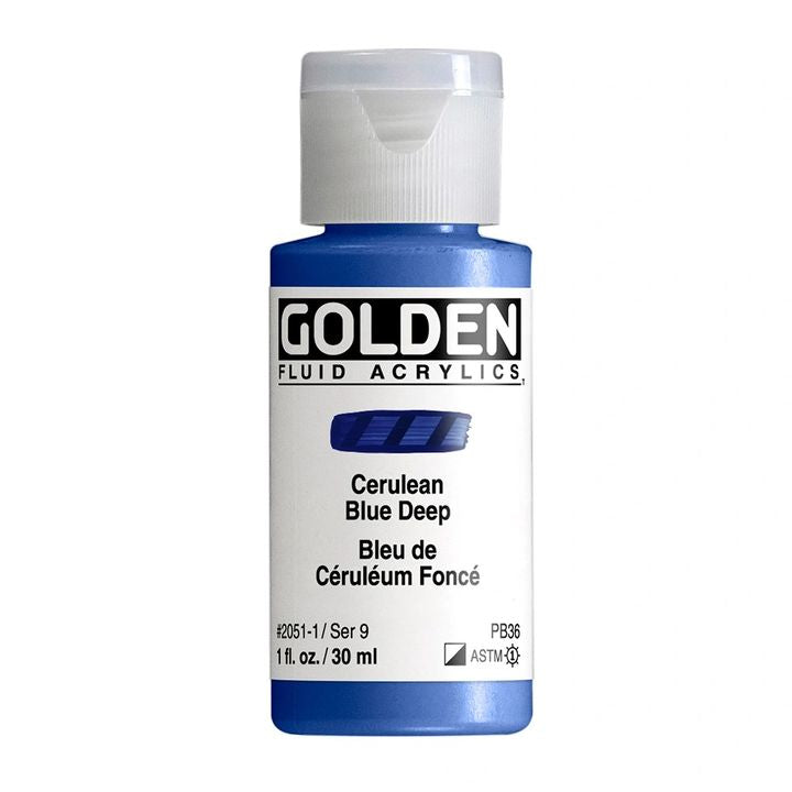 GOLDEN folyékony akrilfesték 30 ml – 2051 cerulean sötétkék