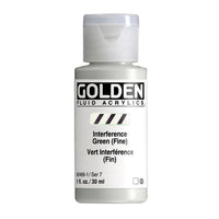 GOLDEN Fluid Interferencia akrilfesték 30 ml – 2466 zöld