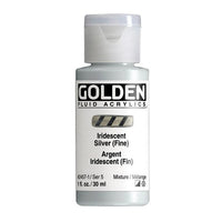 GOLDEN Fluid Irizáló akrilfesték 30 ml – 2457 ezüst