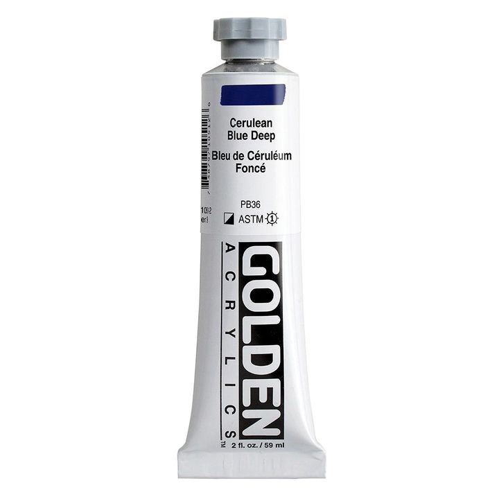 GOLDEN Heavy Body akrilfesték 59 ml – 1051 cerulean sötétkék