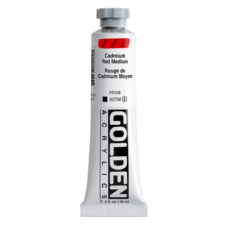 GOLDEN Heavy Body akrilfesték 59 ml – 1100 kadmium közepes vörös