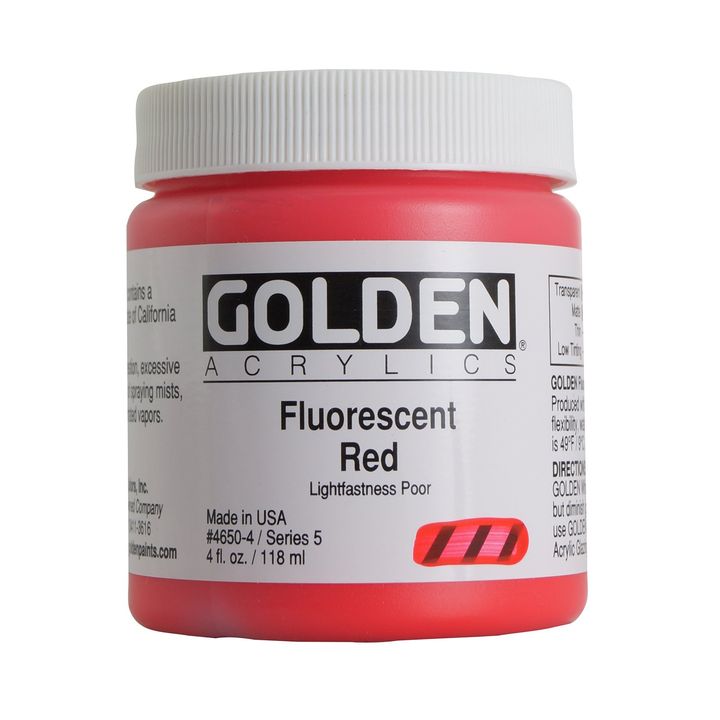 GOLDEN Heavy Body fluoreszkáló akril festék – 4650 piros