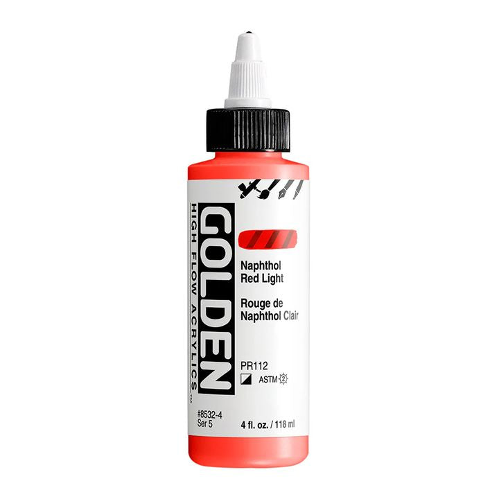 GOLDEN High Flow akril festék 118 ml – 8532 Naphthol Red Light