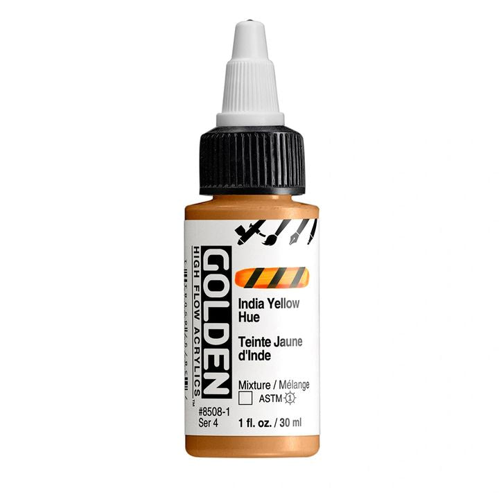 GOLDEN High Flow akril festék 30 ml – 8508 Indiai sárga árnyalat