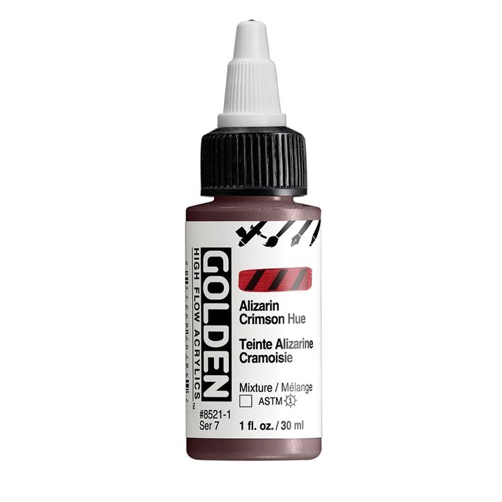 GOLDEN High Flow akril festék 30 ml – 8521 Alizarínová Karmazínová Hue