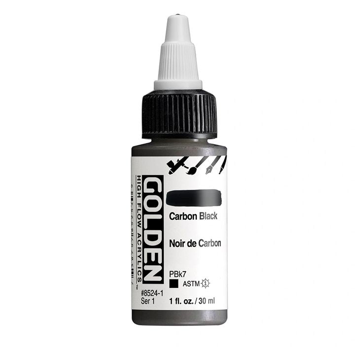 GOLDEN High Flow akril festék 30 ml – 8524 Szénfekete