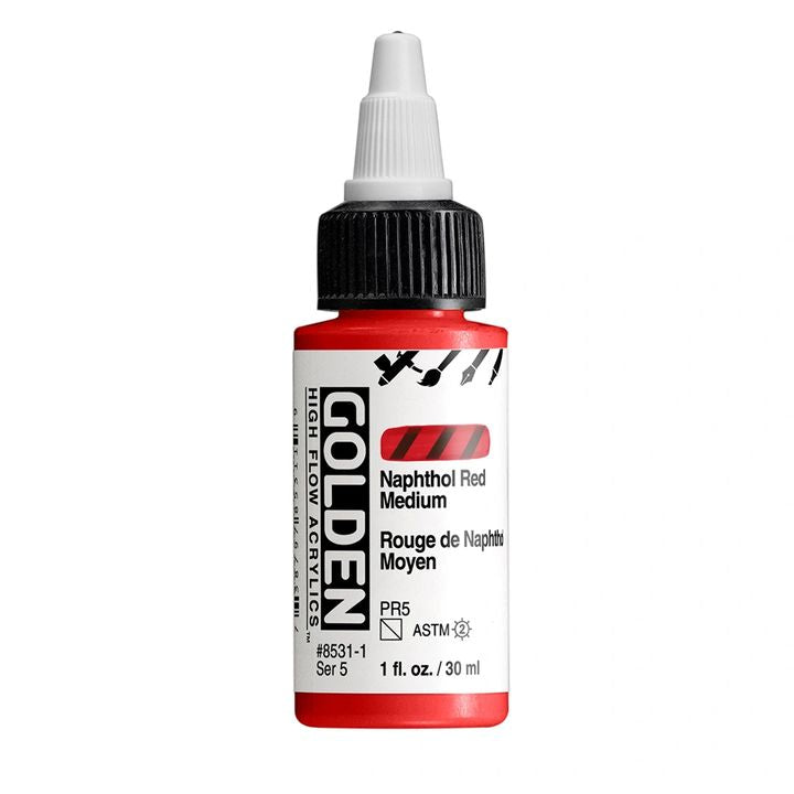 GOLDEN High Flow akril festék 30 ml – 8531 naftolvörös közepes