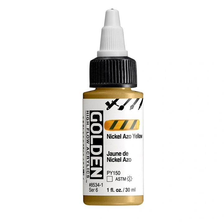 GOLDEN High Flow akril festék 30 ml – 8534 Nikkel azósárga