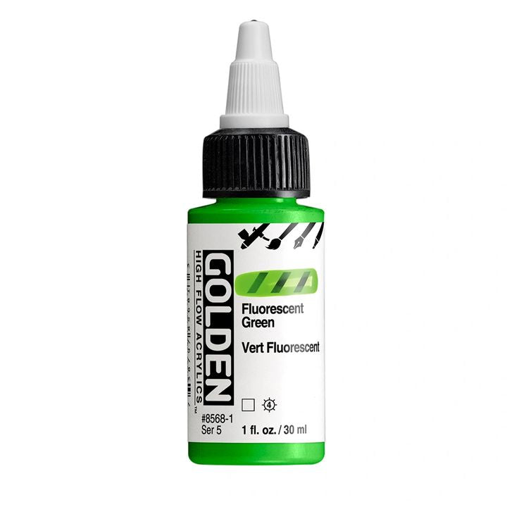 GOLDEN High Flow fluoreszkáló akrilfesték 30 ml – 8568 Zöld