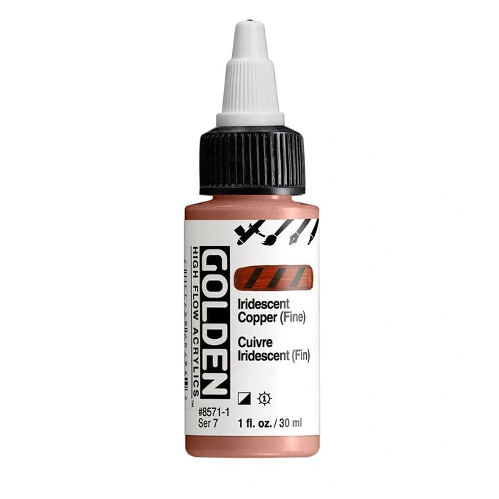 GOLDEN High Flow irizáló akrilfesték 30 ml – 8571 Réz finom