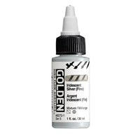 GOLDEN High Flow irizáló akrilfesték 30 ml – 8573 Ezüst finom