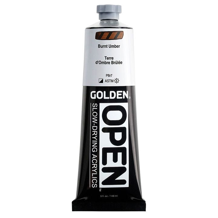 GOLDEN OPEN lassan száradó akrilfesték 148 ml – 7030 Égett Umbra