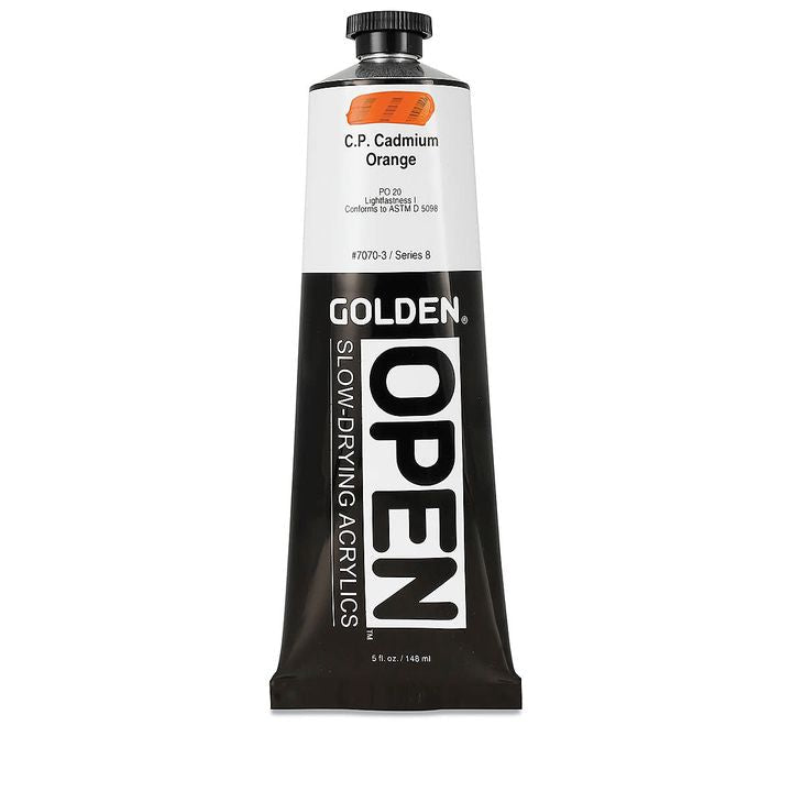 GOLDEN OPEN lassan száradó akrilfesték 148 ml – 7070 Kadmium narancssárga