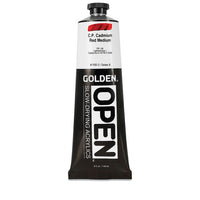 GOLDEN OPEN lassan száradó akrilfesték 148 ml – 7100 kadmiumvörös közepes