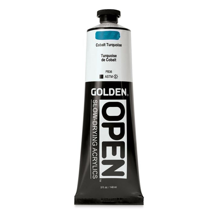 GOLDEN OPEN lassan száradó akrilfesték 148 ml – 7144 Kobalt türkiz