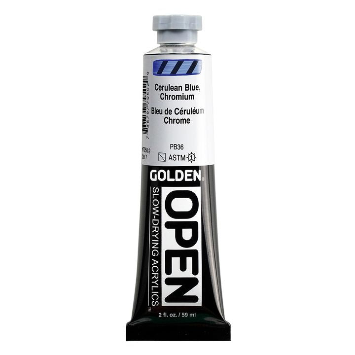 GOLDEN OPEN lassan száradó akrilfesték 59 ml – 7050 Cerulean kék króm