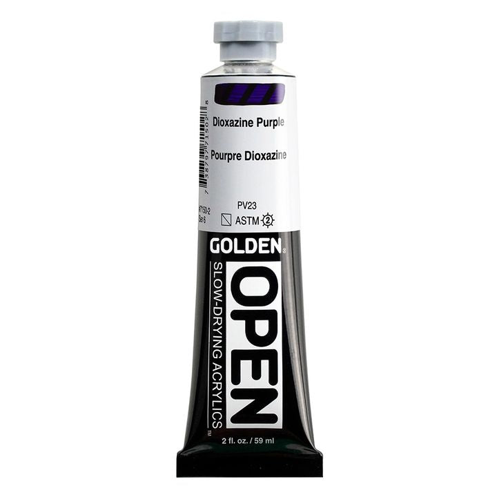 GOLDEN OPEN lassan száradó akrilfesték 59 ml – 7150 Dioxazin lila