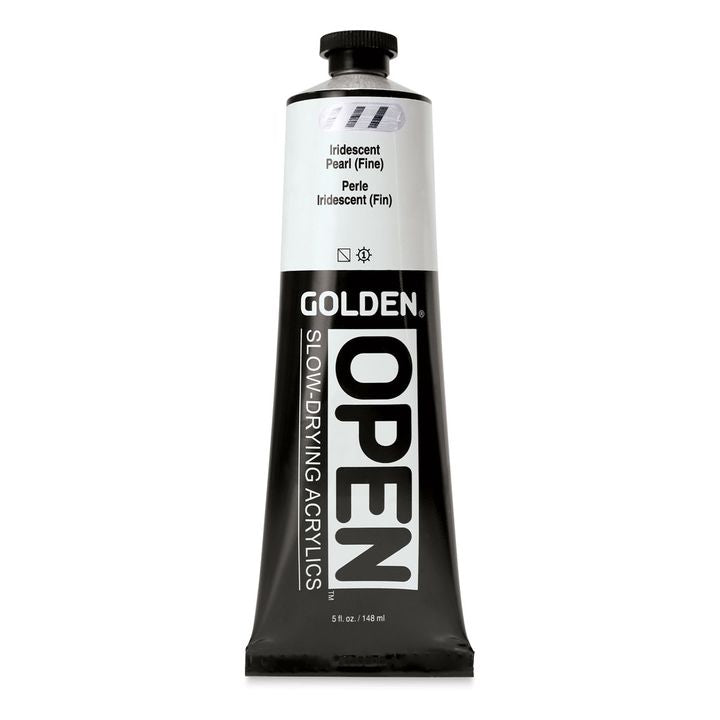 GOLDEN OPEN lassan száradó irizáló akril festék 148 ml – 7486 Pearl Fine