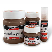 Akrilfesték matt - 230 ml – 17552 earthy brown