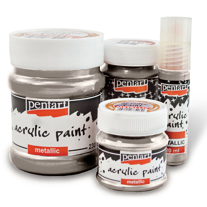 Akrilfesték metál - 20 ml – silver