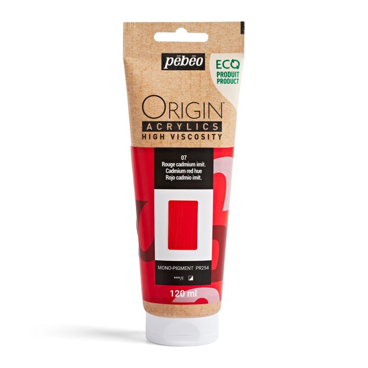 Pebeo ORIGIN akrilfesték 120 ml – Kadmiumvörös árnyalat