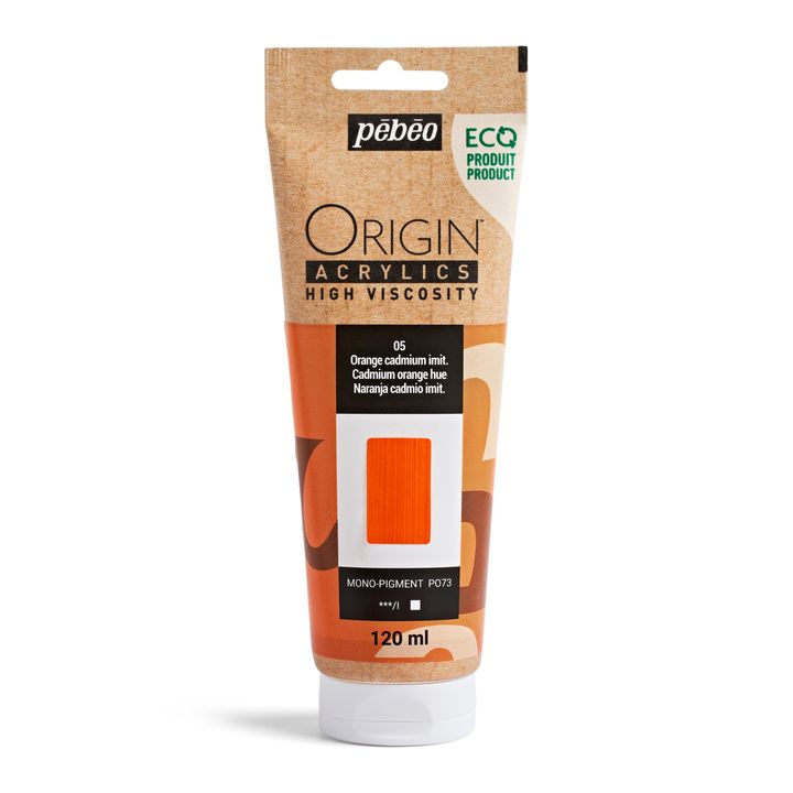 Pebeo ORIGIN akrilfesték 120 ml – Kadmium Narancs Árnyalat