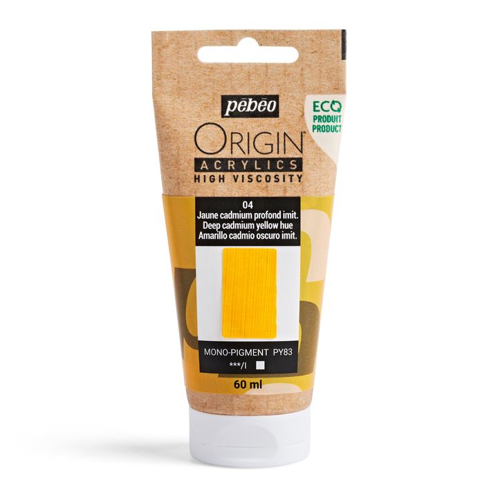 Pebeo ORIGIN akrilfesték 60 ml – mély kadmiumsárga árnyalat