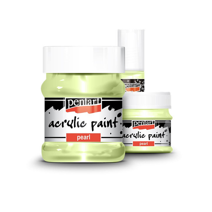 Akrilfesték - gyöngyház 20ml – green