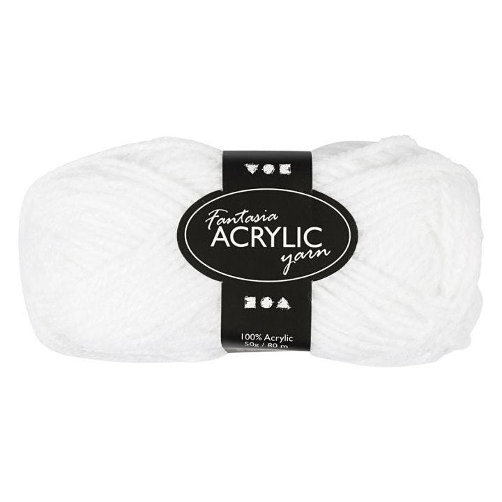 Akril fonal Fantasia 80 m – fehér