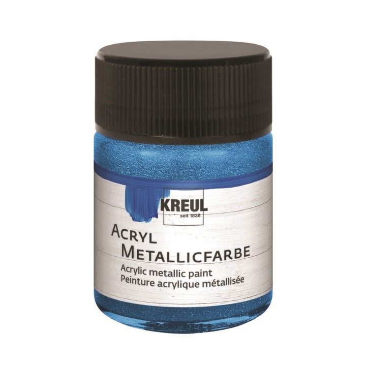 KREUL METALLIC akrilfestékek 50 ml – kék