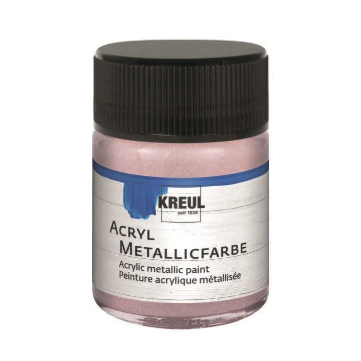 KREUL METALLIC akrilfestékek 50 ml – rozéarany