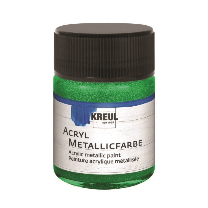 KREUL METALLIC akrilfestékek 50 ml – zöld