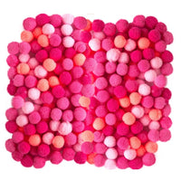 Akril Pom Poms, 1 cm - 120 db – Rózsaszín