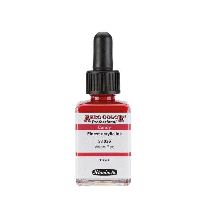 Schmincke AERO COLOR Professional Candy akril tinta 28 ml – 036 borvörös