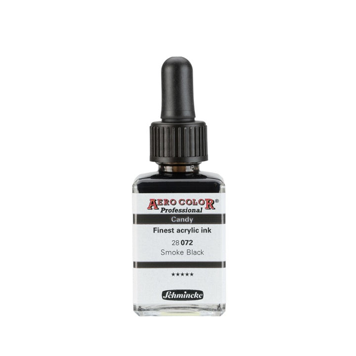 Schmincke AERO COLOR Professional Candy akril tinta 28 ml – 072 smoke fekete
