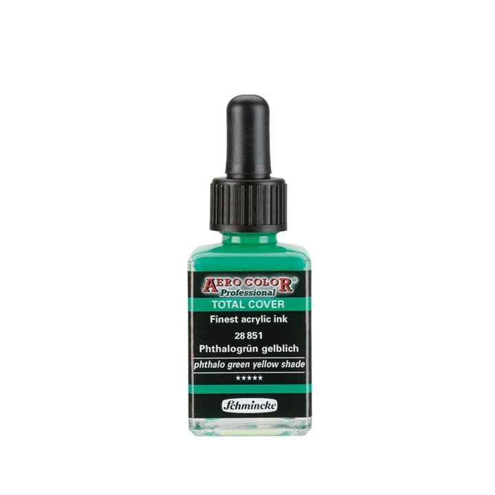 Schmincke AERO COLOR Professional Total Cover akril tinta 28 ml – 851 ftalo zöldessárga árnyalat
