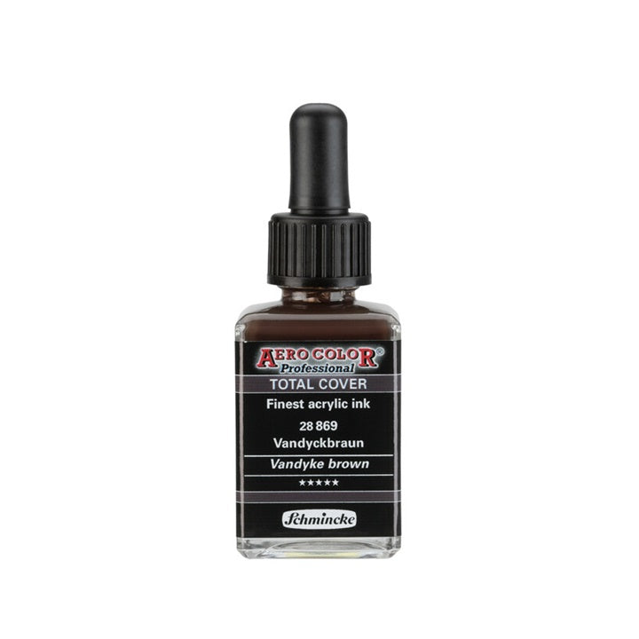 Schmincke AERO COLOR Professional Total Cover akril tinta 28 ml – 869 vandyke barna