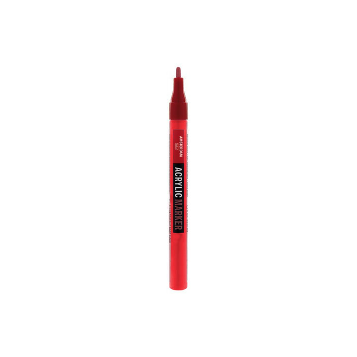 Akril marker AMSTERDAM SMALL 2mm / 30 szín – pyrrole red