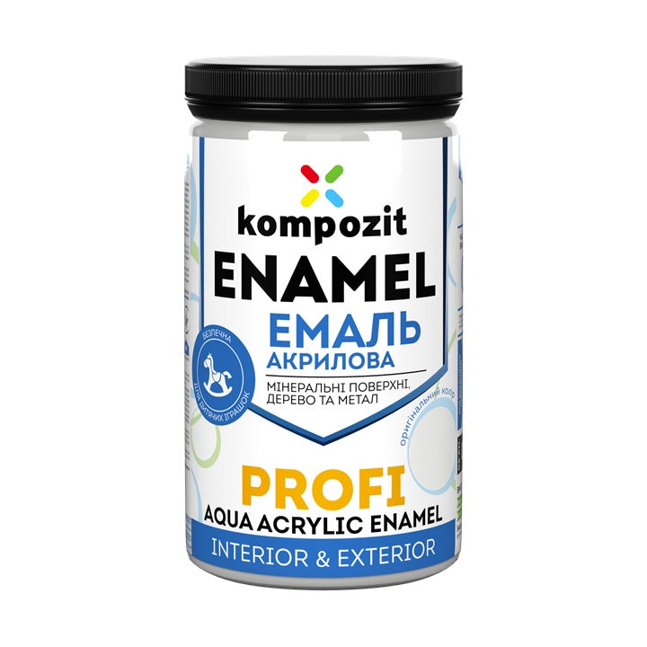 Akril zománc KOMPOZIT PROFI Gloss 0,3 l – Fehér