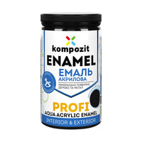 Akril zománc KOMPOZIT PROFI Gloss 0,3 l – Fekete