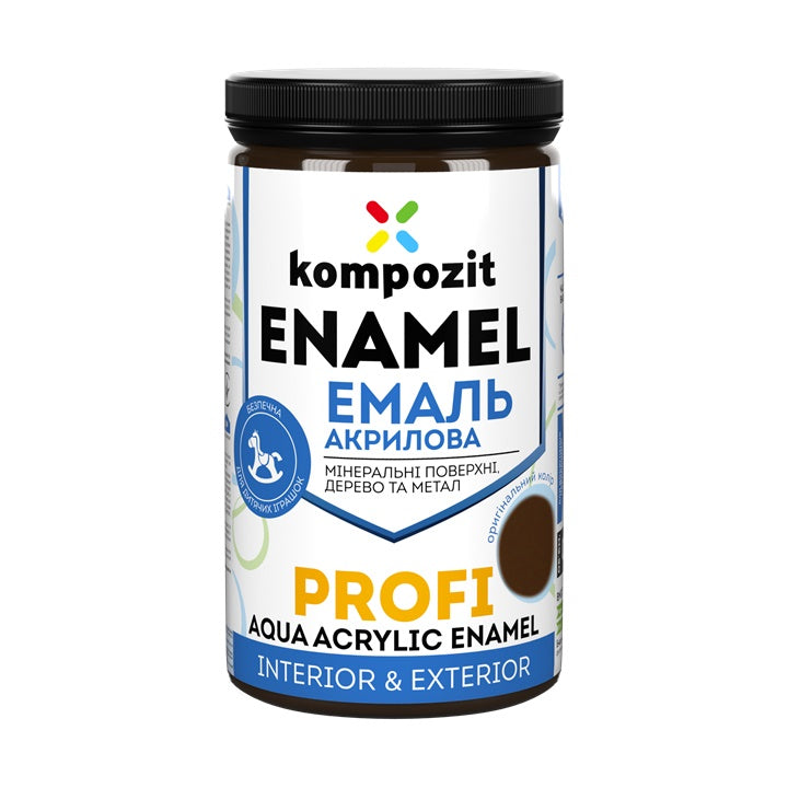 Akril zománc KOMPOZIT PROFI Gloss 0,3 l – Barna