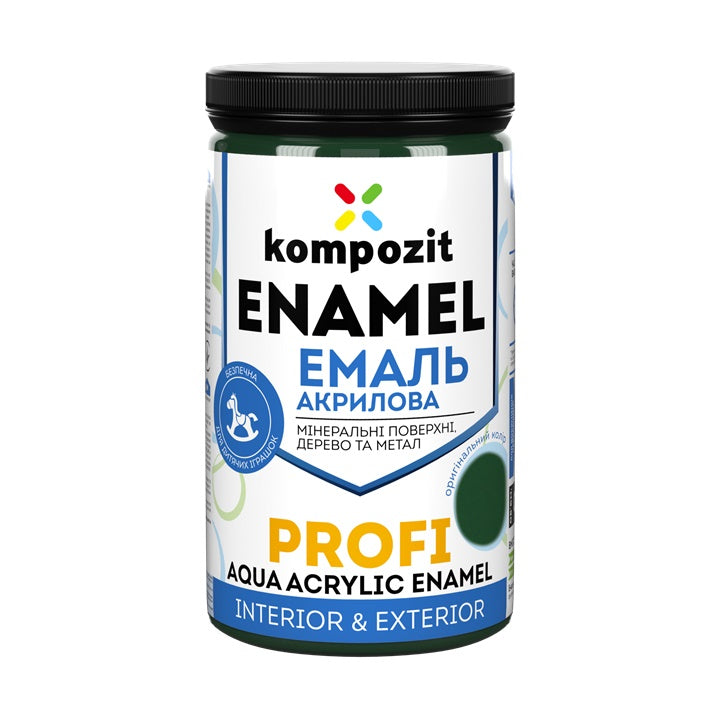 Akril zománc KOMPOZIT PROFI Gloss 0,3 l – Zöld