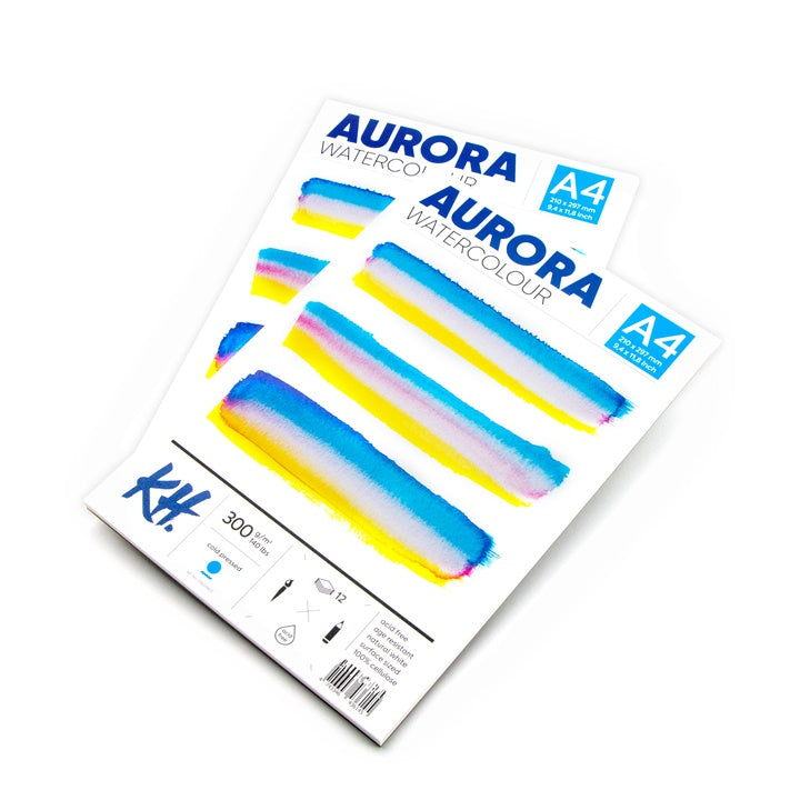 Akvarell blokk AURORA cold press - 12 lap (3)